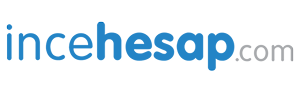 The logo shows the text incehesap.com in blue and gray lowercase letters on a white background.