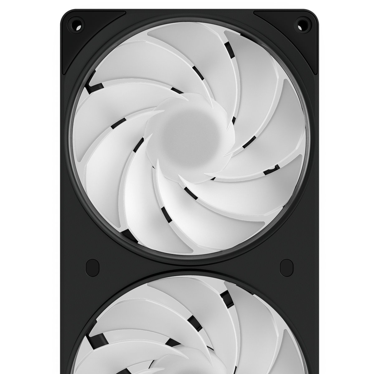 NZXT F360 RGB Reverse black, reverse blade detail