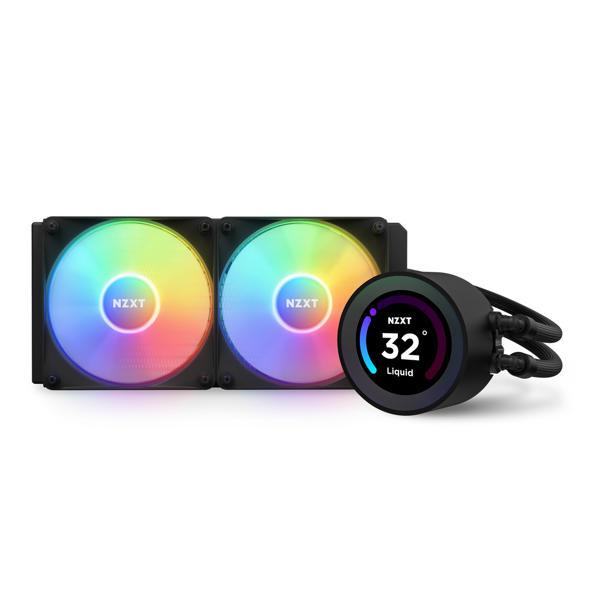 NZXT Kraken Elite 240 RGB black, front view