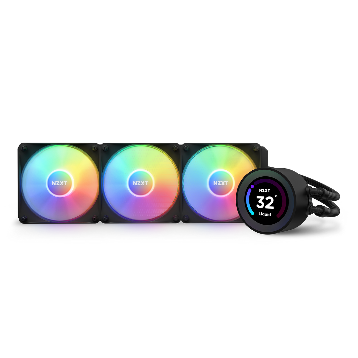 NZXT Kraken Elite 360 RGB black, front view