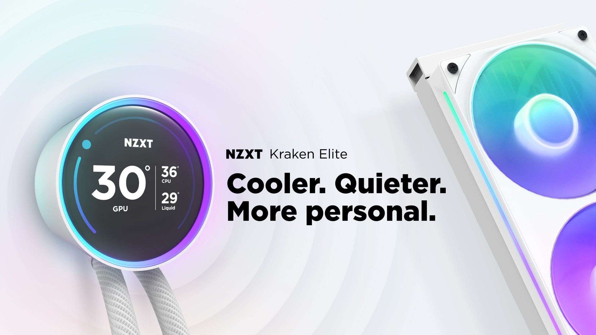 NZXT Krake Elite: Cooler. Quieter. More personal.