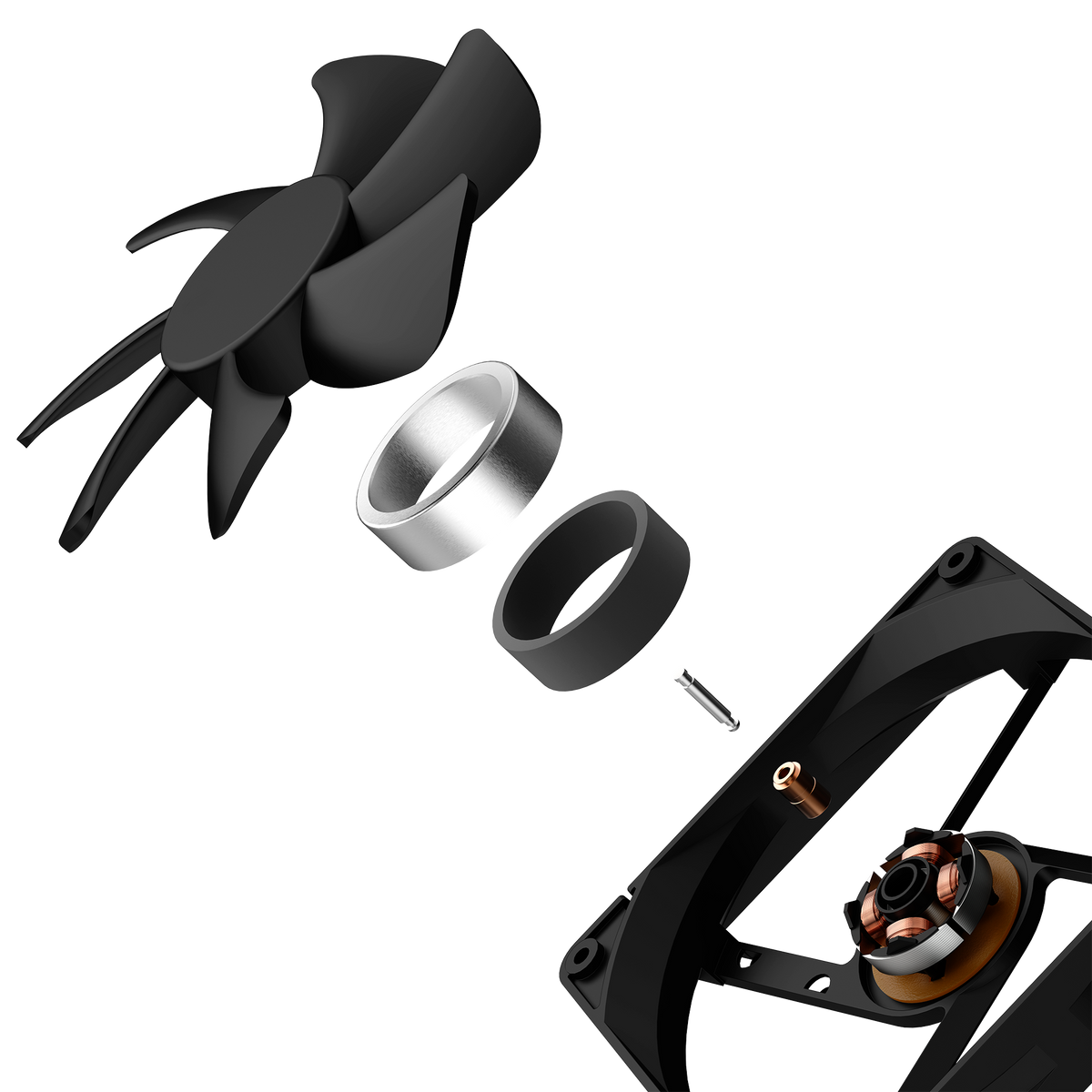 C850 Gold Core exploded fan assembly