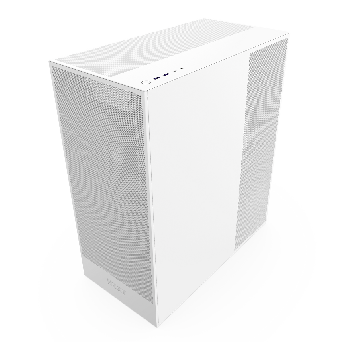 NZXT H7 Flow RGB white, top-down angled view