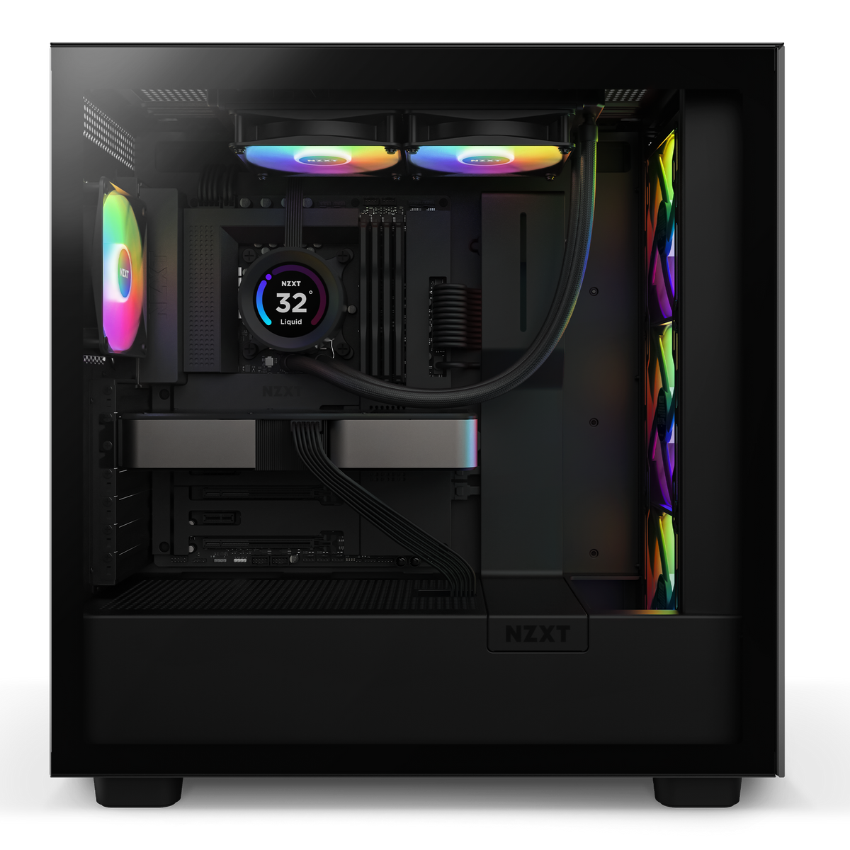 NZXT Kraken Elite 240 RGB black installed in a build