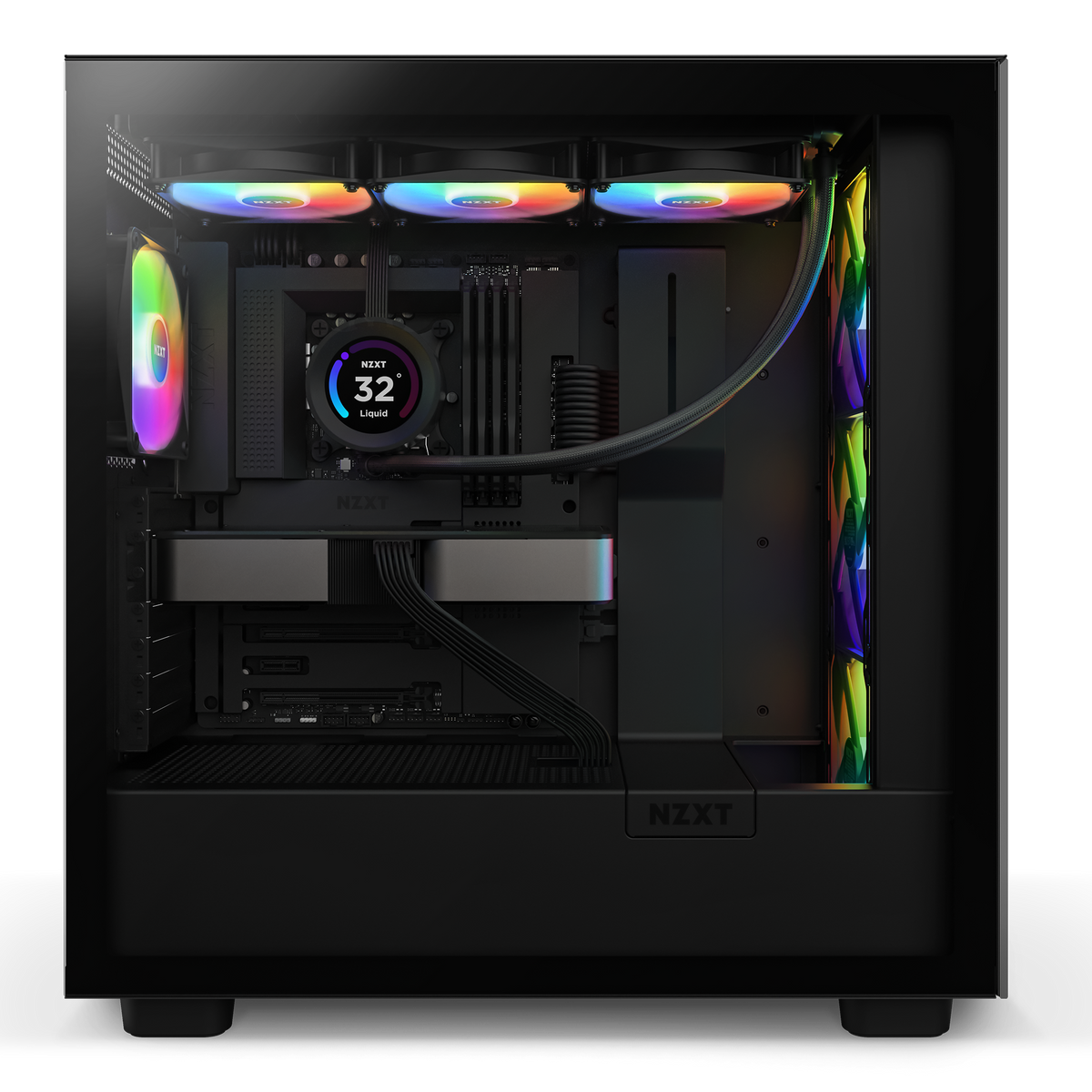 NZXT Kraken Elite 360 RGB black installed in a build