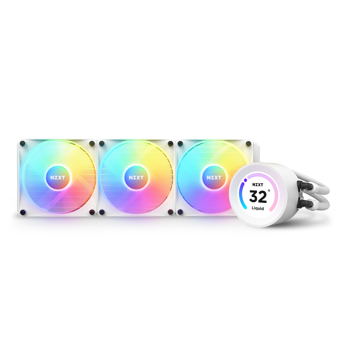 NZXT Kraken Elite 360 RGB white, front view