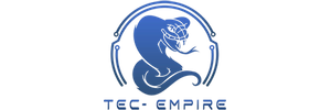 Tec-Empire logo: a blue illustrated figure inside a circular arc, above the words TEC-EMPIRE in spaced blue capitals.